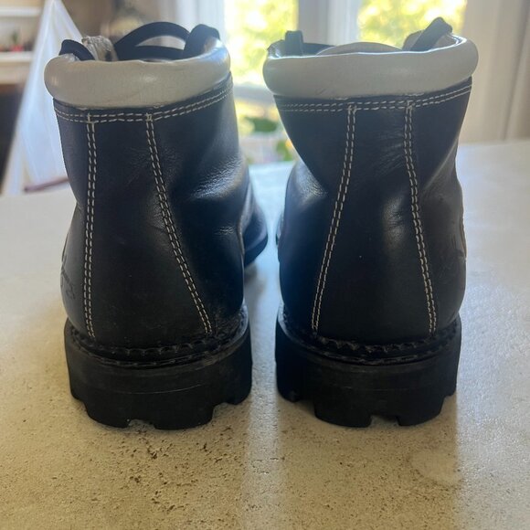 John Fluevog Vintage Seventh Heaven Angels Supervog Blk/Wht Boots M7 W9 - Picture 4 of 6